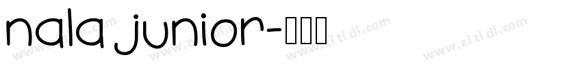 nala junior字体转换